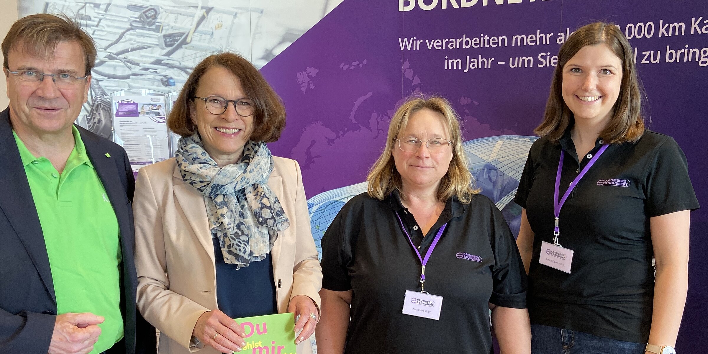 Kroschu employees with the organizers of the Inclusive Job Fair in Regensburg
