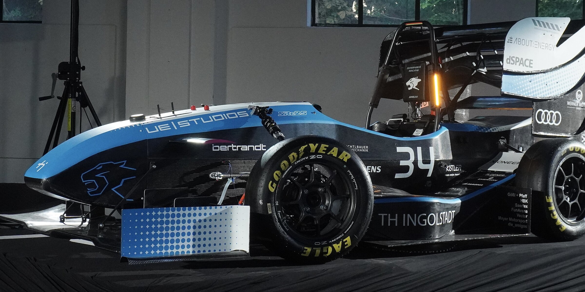 The new Formula Student racing car of the Team from TH Ingolstadt.