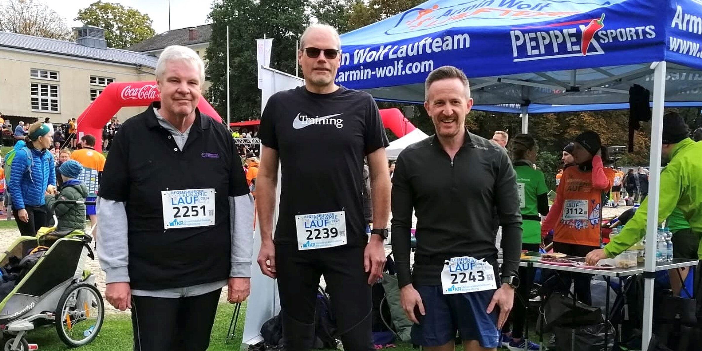 Kroschu runners at the Leukemia Run Regensburg.