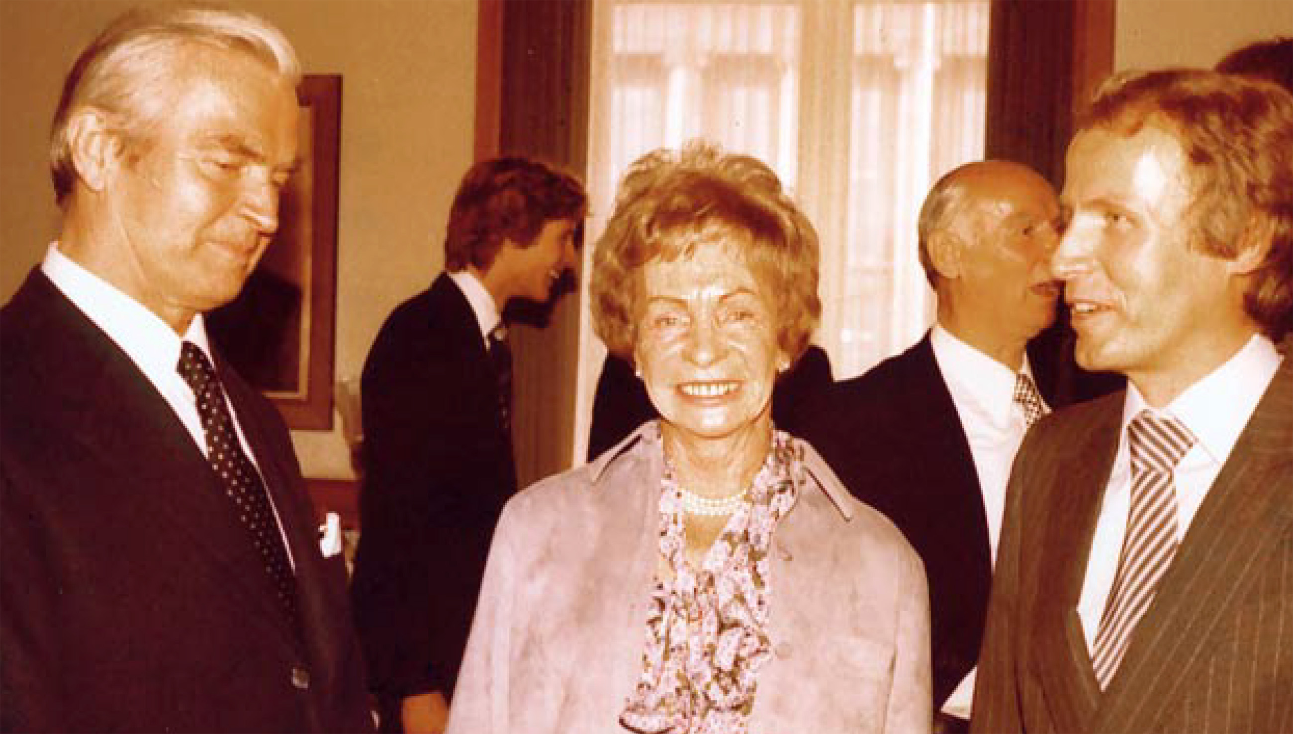 Max Wünsche mit Gerda und Hans-Otto Kromberg.